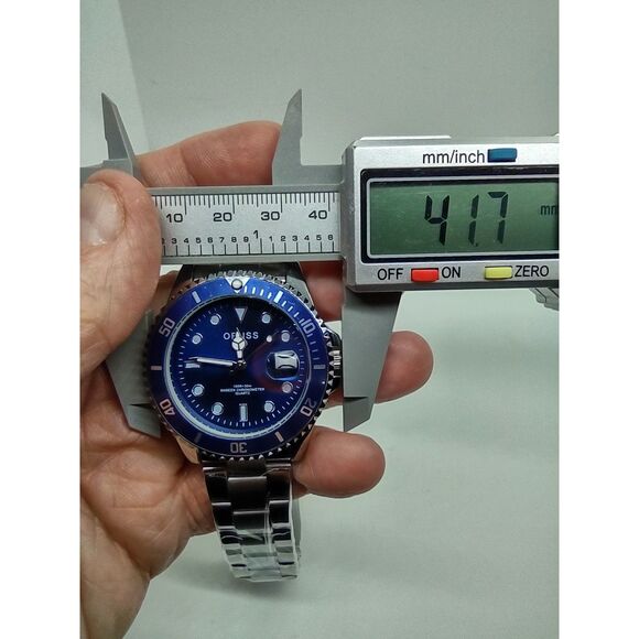 Oruss 1853 Blue Face Date Watch - Picture 6 of 13